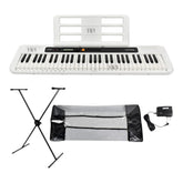 Teclado Casio Ct-s200 We + Base + Forro + Adaptador Organeta 110v Blanco