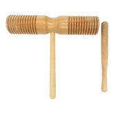 Toc-toc Güiro Idiófono Bloque 2 Tonos 24cm Percusión Madera