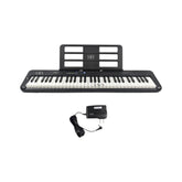 Teclado portátil Casio CT-S300 Casiotone con adaptador — vista completa sobre fondo blanco