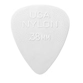 Púas de nailon Dunlop de 0,38 mm, bolsa de 12