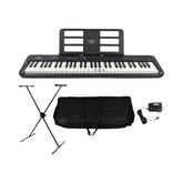 Teclado Casio Casiotone CT-S300 con base, estuche de lona y adaptador de 110 V