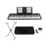 Teclado de 61 teclas Casio CT-S200BK negro con base, estuche semiduro y adaptador