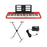 Teclado Casio Casiotone CT-S200RD con base y adaptador de 110 V