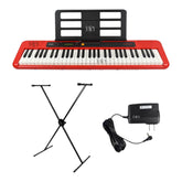 Teclado Casio Ct-s200 Rd + Base + Adaptador Organeta 110v