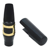 Boquilla Para Saxofón Baritono + Abrazadera + Tapa Boquilla Negro
