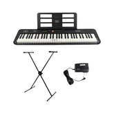 Teclado Casio Casiotone CT-S200BK con base y adaptador de 110/220 V