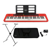 Teclado Casio Ct-s200 Rd + Base + Estuche Semiduro + Adaptador