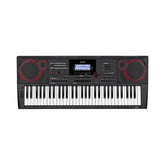 Teclado de 61 teclas Casio CT-X5000 con adaptador — vista completa sobre fondo blanco