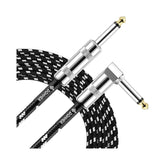 Cable para instrumento Donner EC943 de 10 pies, recto a angular — vista 1