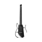 Guitarra electroacústica de cuerdas de nailon Donner HUSH-C EC7252 negra — vista 1