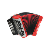Acordeón Hohner Rey Vallenato 5 Letras rojo A49641