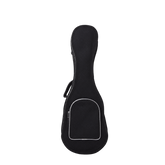 Estuche semiduro negro para ukelele concierto sin logo, vista frontal