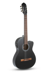 Guitarra Electroacustica Gewa Vg500166 Negra Nylon - vista 1