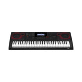 Teclado con adaptador Casio CT-X3000 — vista completa sobre fondo blanco