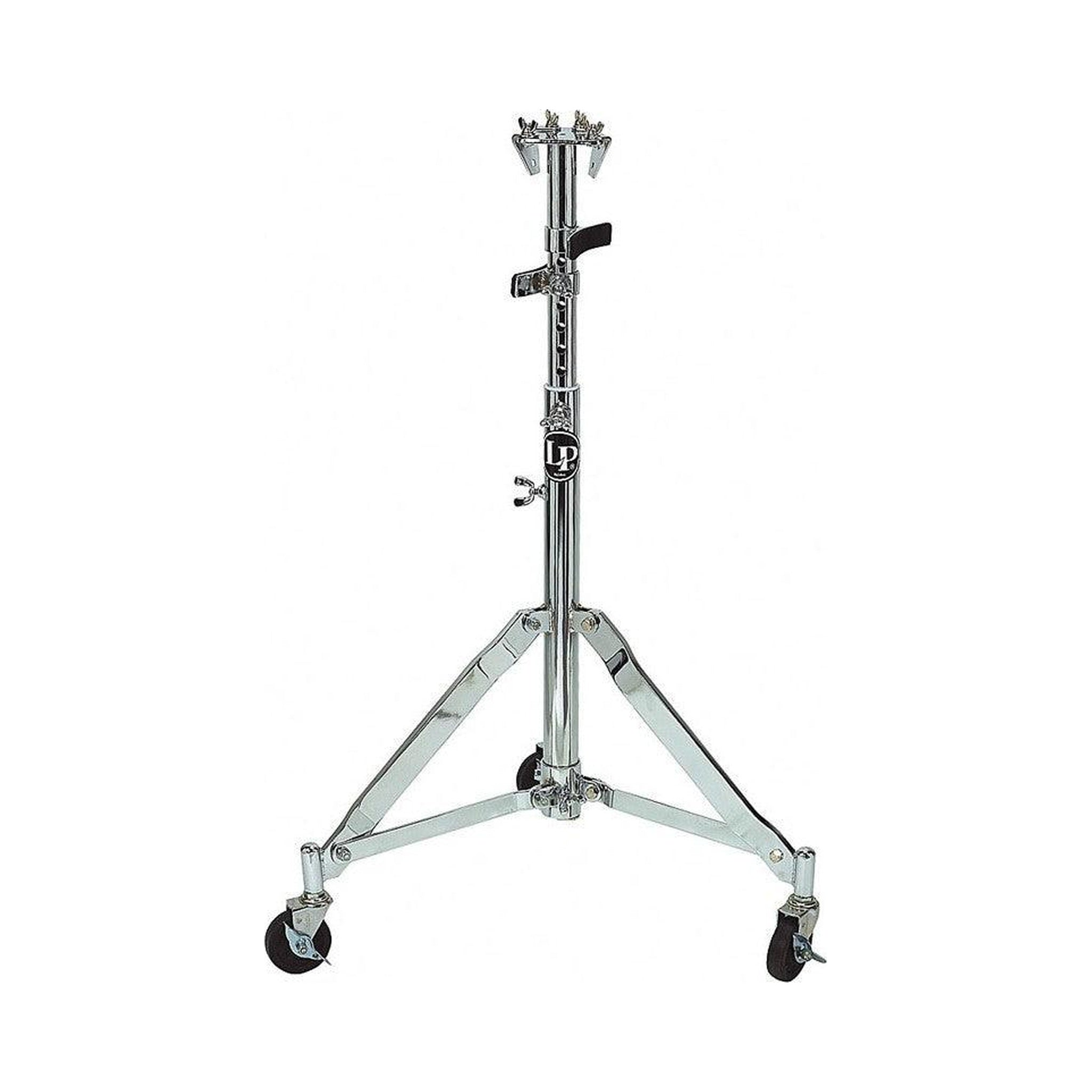 Soporte doble para congas LP LP290B ajustable con ruedas — vista 2
