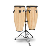 Juego de congas de 11 y 12 pulgadas LP City LP647NY-AW natural con soporte — vista 1