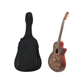 Guitarra electroacústica de cuerdas metálicas PAP con diseño y estuche semiduro — imagen 1