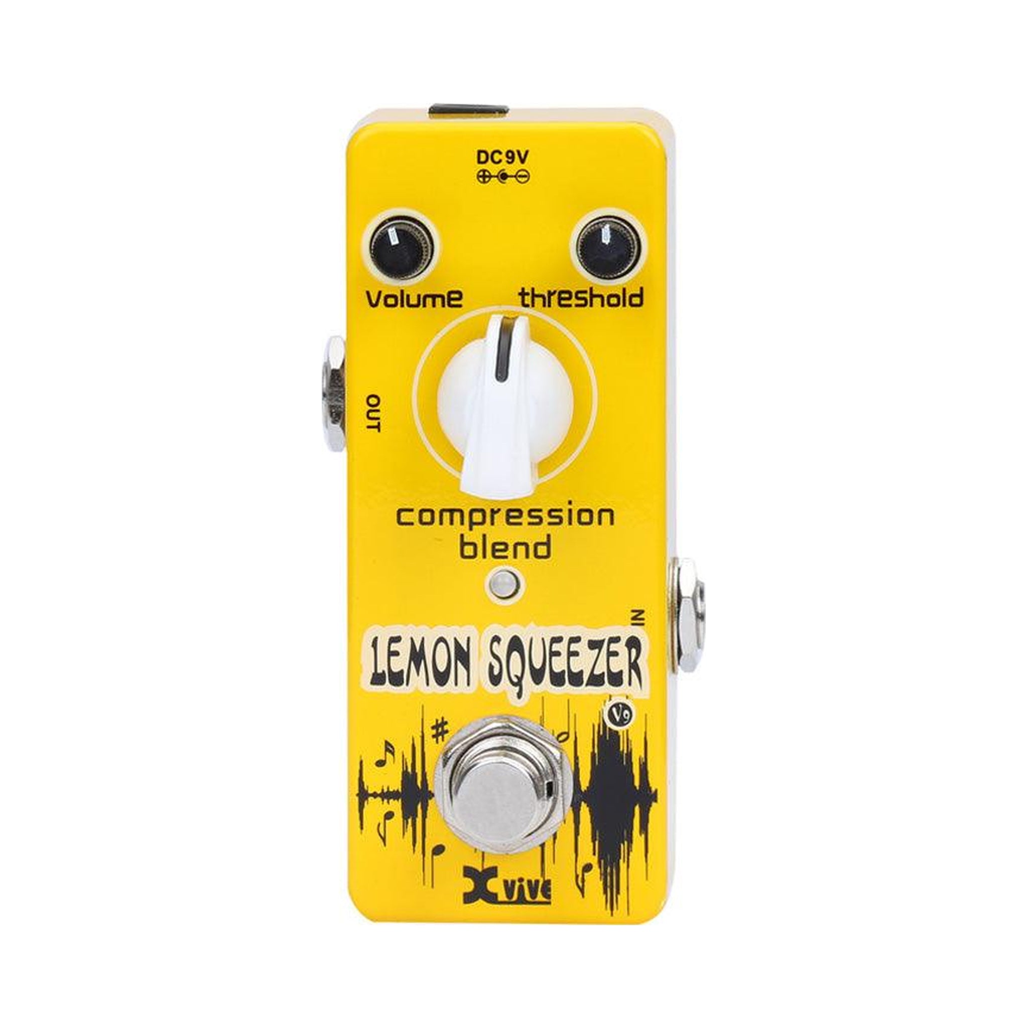 Pedal para guitarra Fzone V9 Lemon Squeezer para configuración de efectos — imagen real del producto