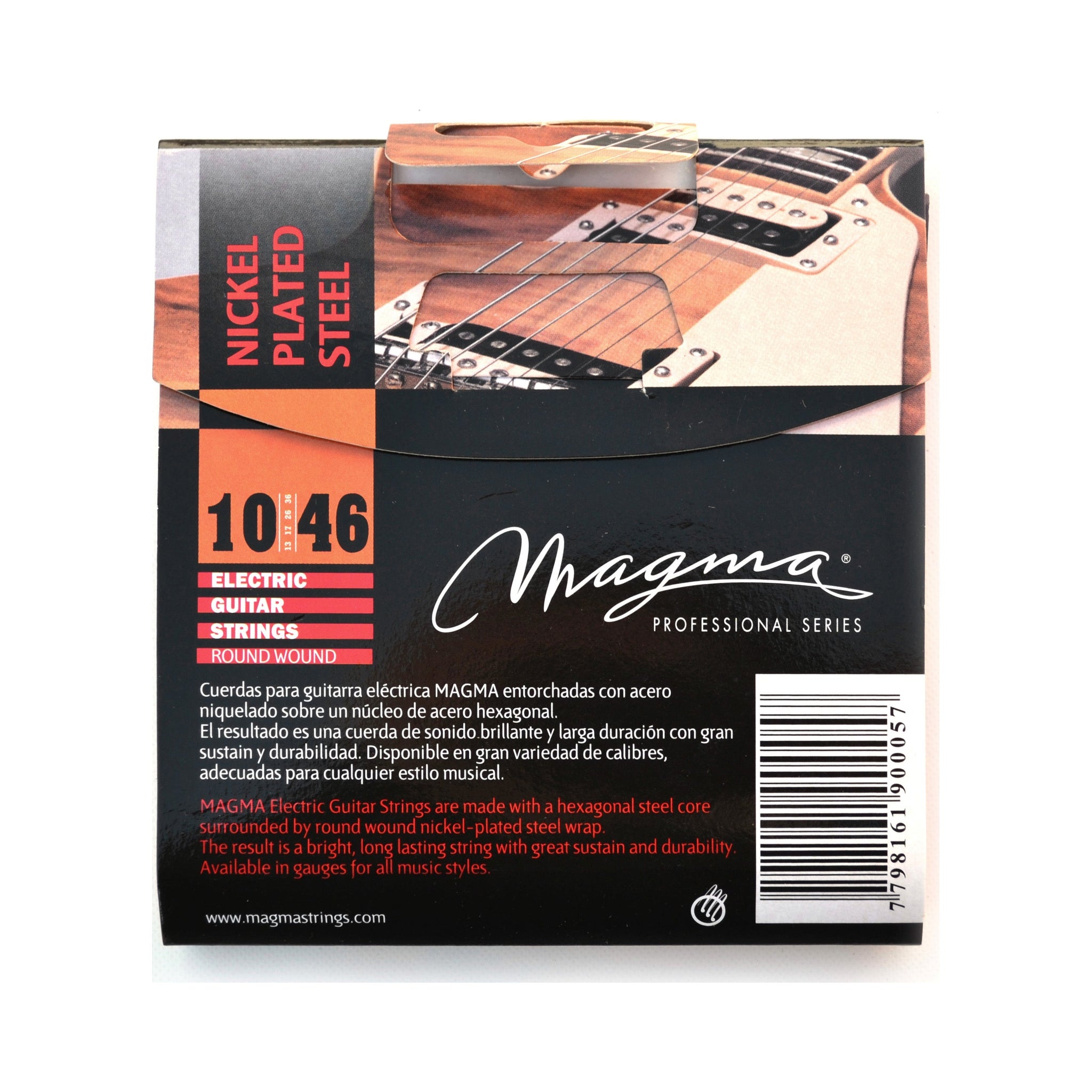 Encordado para guitarra eléctrica Magma GE140N Regular Light 10–46 — vista 2