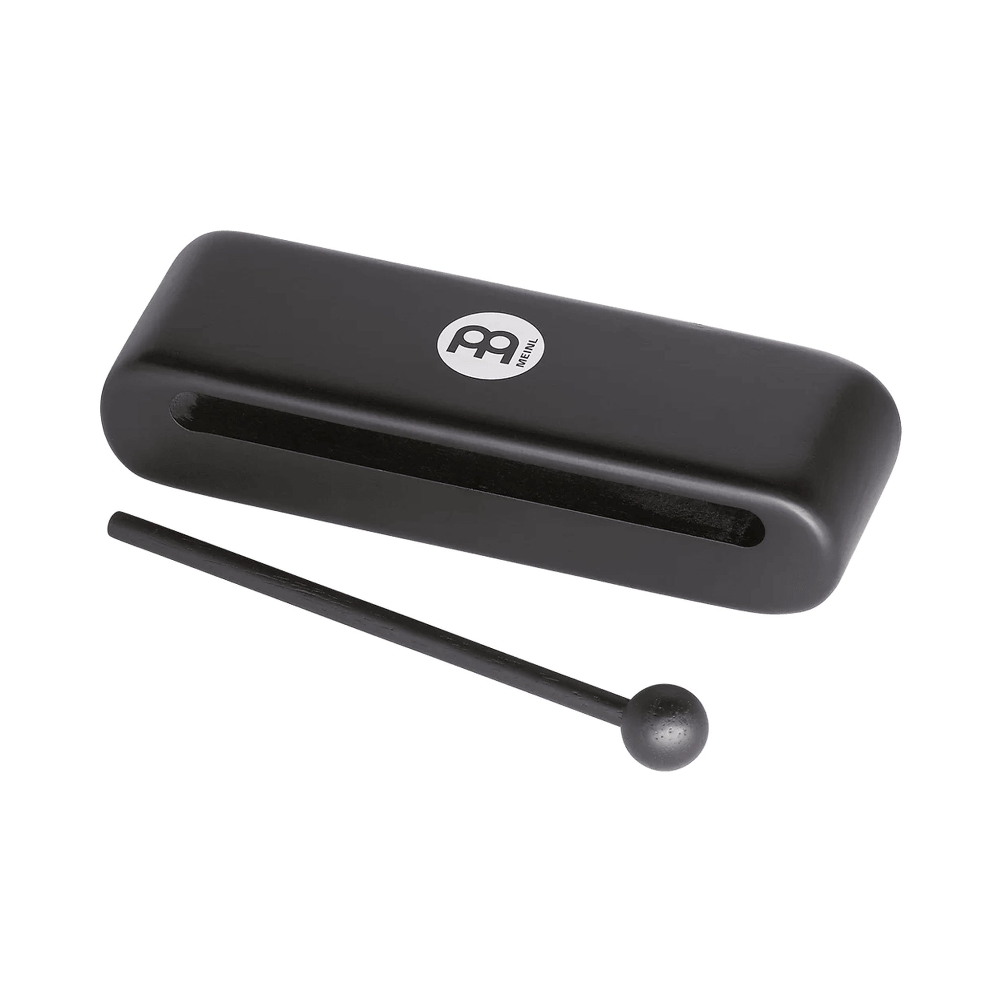 Bloque de madera Meinl MWB2 grande con golpeador — imagen real del producto
