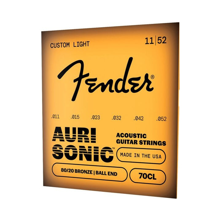 Encordado para guitarra acústica Fender 70CL 80/20 Bronze 11–52