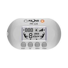 Metrónomo de pinza Fzone FM-120 blanco y naranja con pantalla LCD — vista 1
