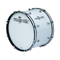 Bombo de marcha Majestic CBC2014 blanco de 20 × 14 pulgadas — imagen real del producto