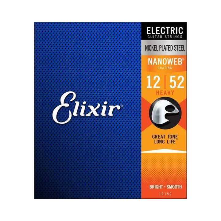 Encordado para guitarra eléctrica Elixir Nanoweb 12152 de calibre 12–52