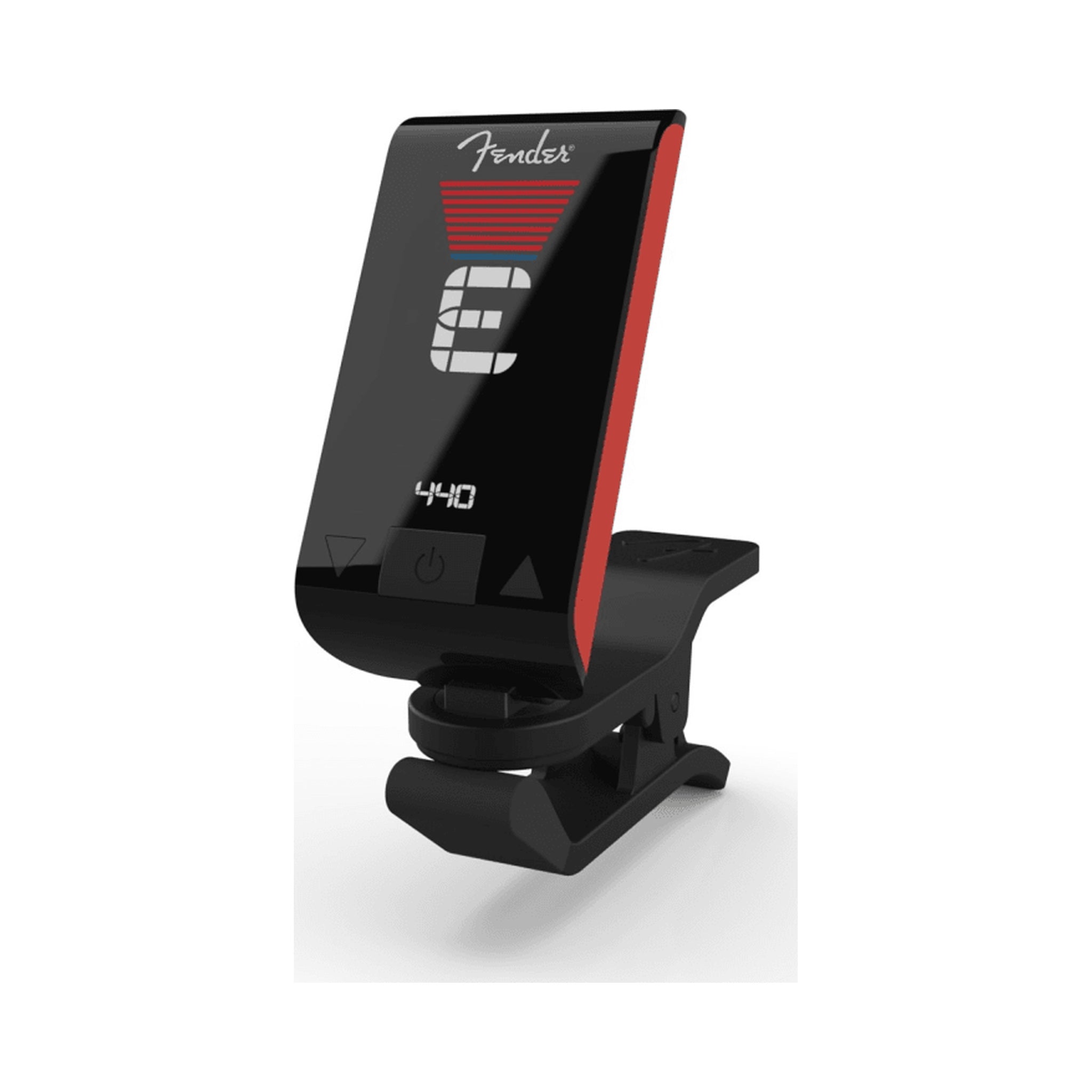 Afinador de pinza Fender Original 0239979004 Fiesta Red con pantalla giratoria — vista 1