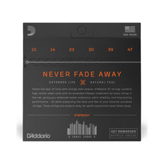 Encordado para guitarra acústica D’Addario XTAPB1047 XT 10–47 en bronce fosforado — vista 2