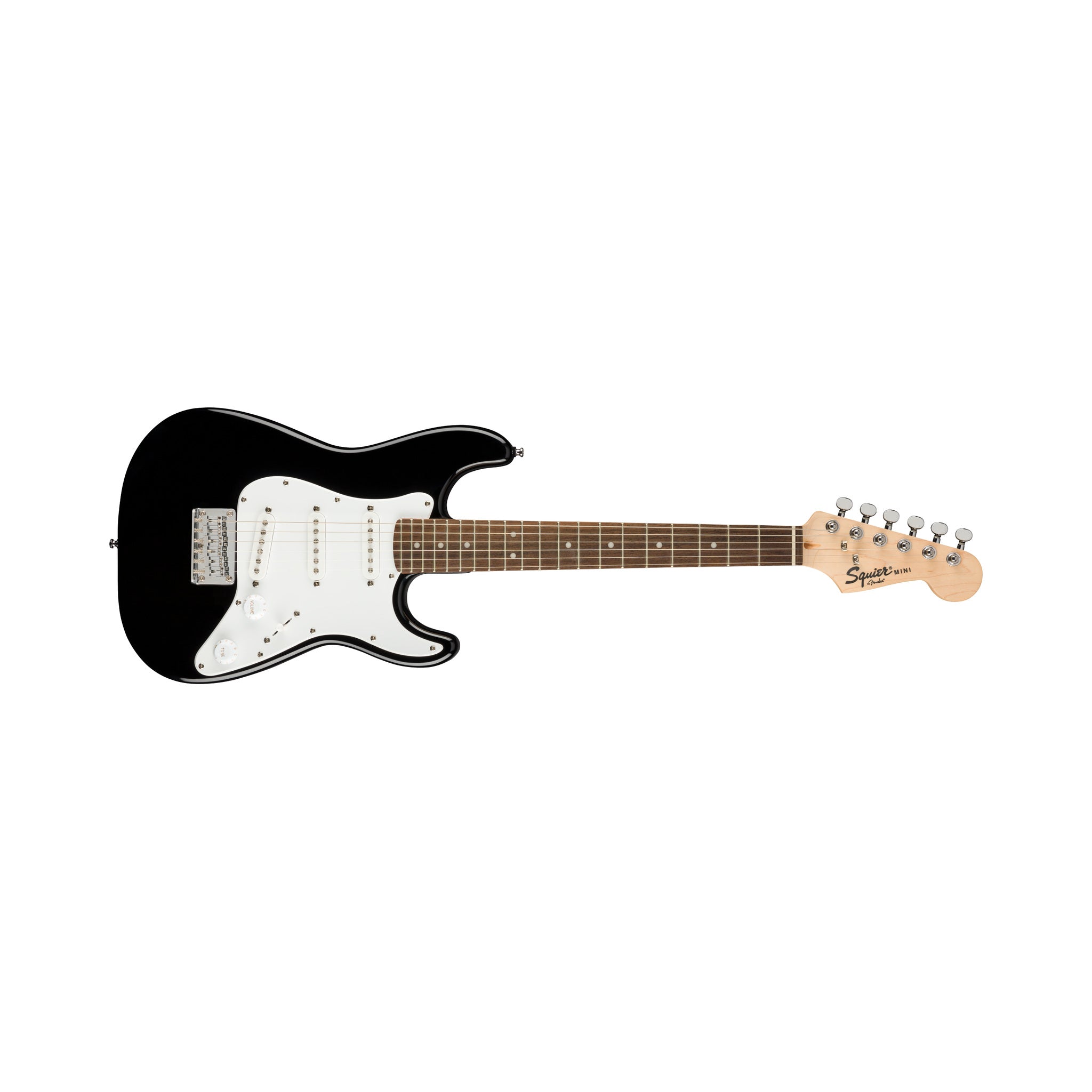 Guitarra eléctrica Fender Squier Mini Stratocaster 0370121506 negra — vista 1