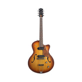 Guitarra eléctrica archtop Godin 5th Avenue CW Kingpin II 050987 Cognac Burst — vista 1