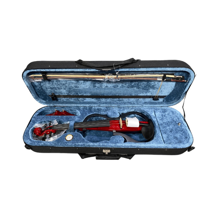 Violín eléctrico MC-Art LVE-W14 rojo con estuche y arco