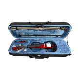 Violín eléctrico MC-Art LVE-W14 rojo con estuche y arco — vista 1