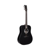 Guitarra electroacústica Martin DX Johnny Cash negra con diapasón Richlite — vista 1