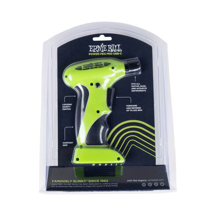 Enrollador eléctrico Ernie Ball Power Peg Pro P09626 recargable USB-C