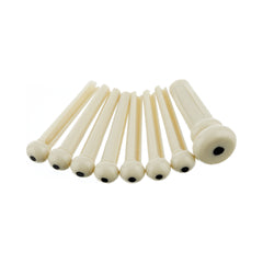 Juego de pines para guitarra acústica Fender 0990402000 marfil con punto negro