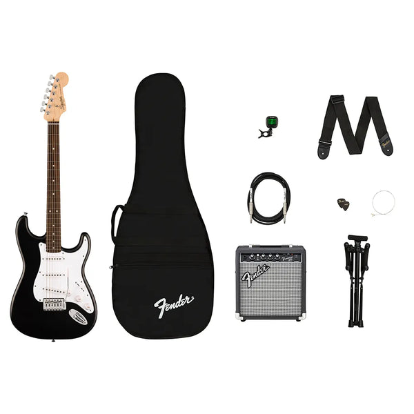Guitarra eléctrica Squier Debut Stratocaster 0379800006 Negro Kit