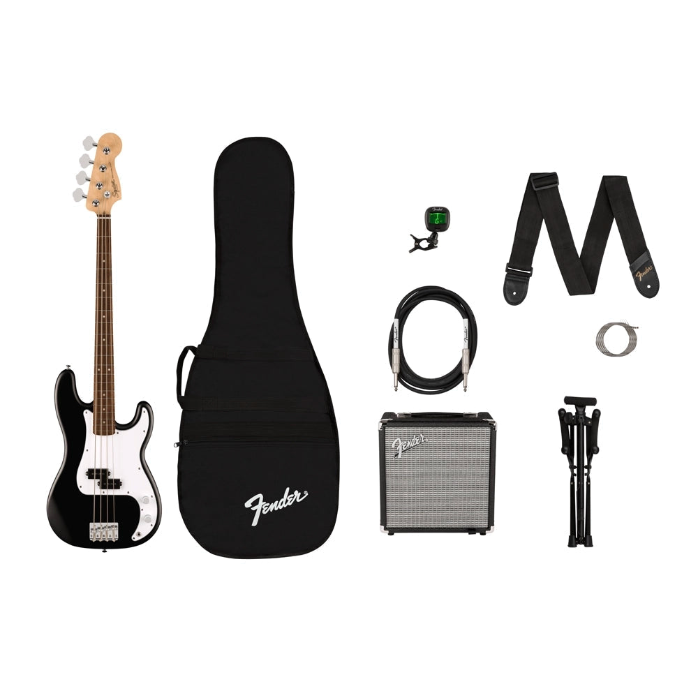 Bajo eléctrico Squier Debut Precision Bass 0379900006 Negro Kit