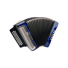Acordeon 5 Letras Hohner Corona Ill Dbl A5764 Azul