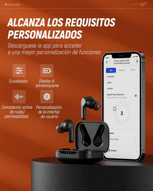 Audifono Inalambrico Negro Donner Ec6519