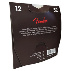 Encordado Fender Guit Folk 80/20 70l 12-52 Bronce