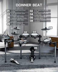 Bateria Electronica Beat Donner Ec6989
