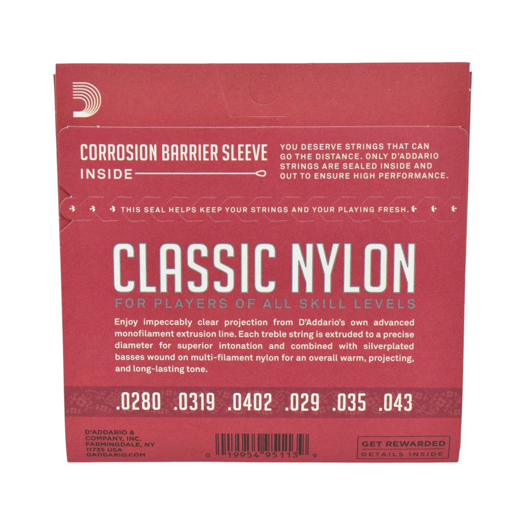 Encordado Set De Cuerdas Guitarra Clasica Daddario Ej27n Nylon