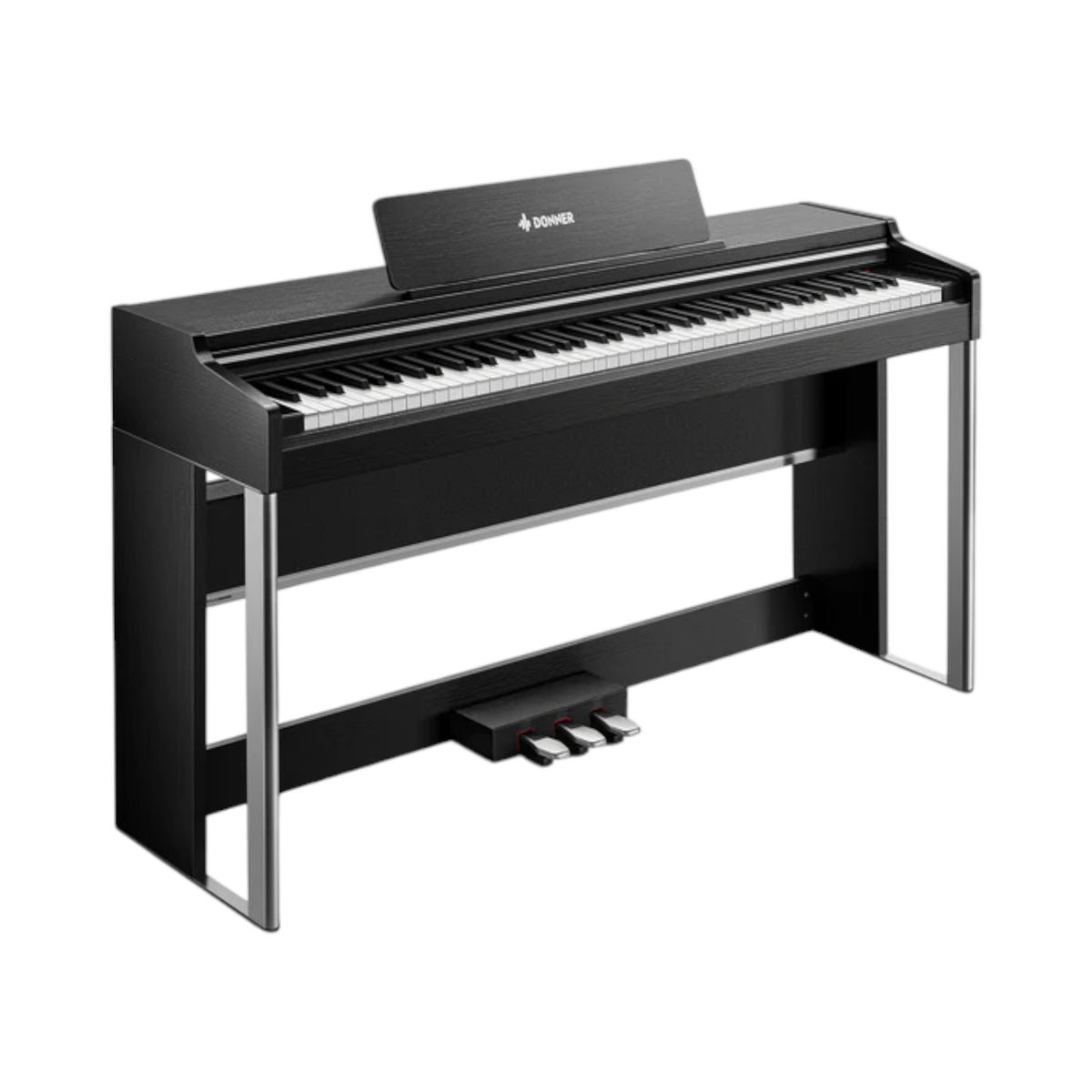 Piano Digital Donner Ec7045 Ddp-200Pro Bk 88 Teclas Negro
