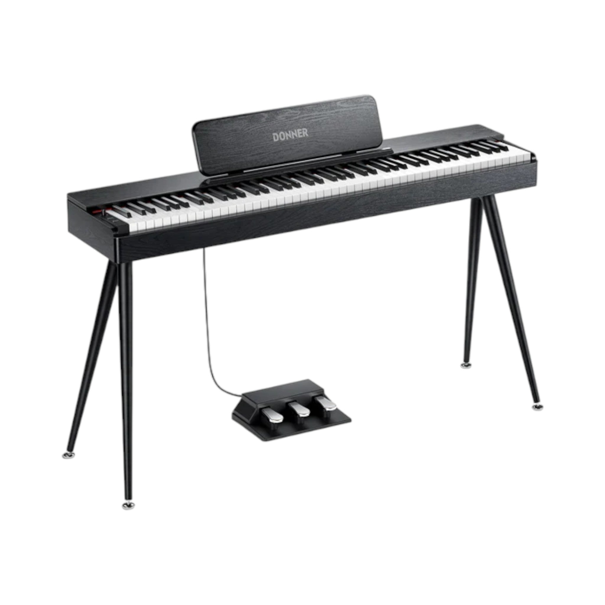 Piano Digital Donner Ec6971 S100 Bk 88 Teclas Negro