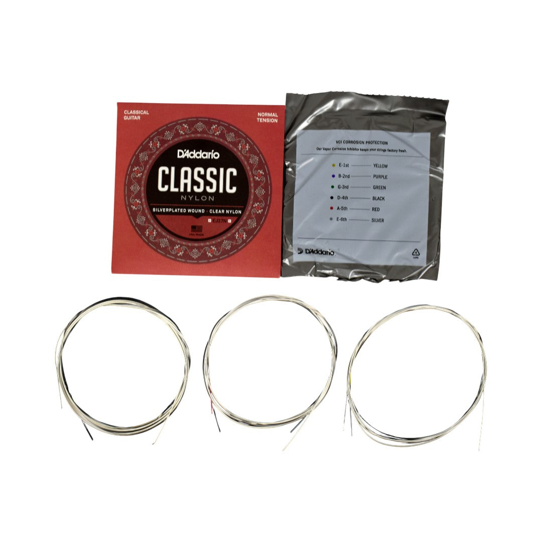 Encordado Set De Cuerdas Guitarra Clasica Daddario Ej27n Nylon