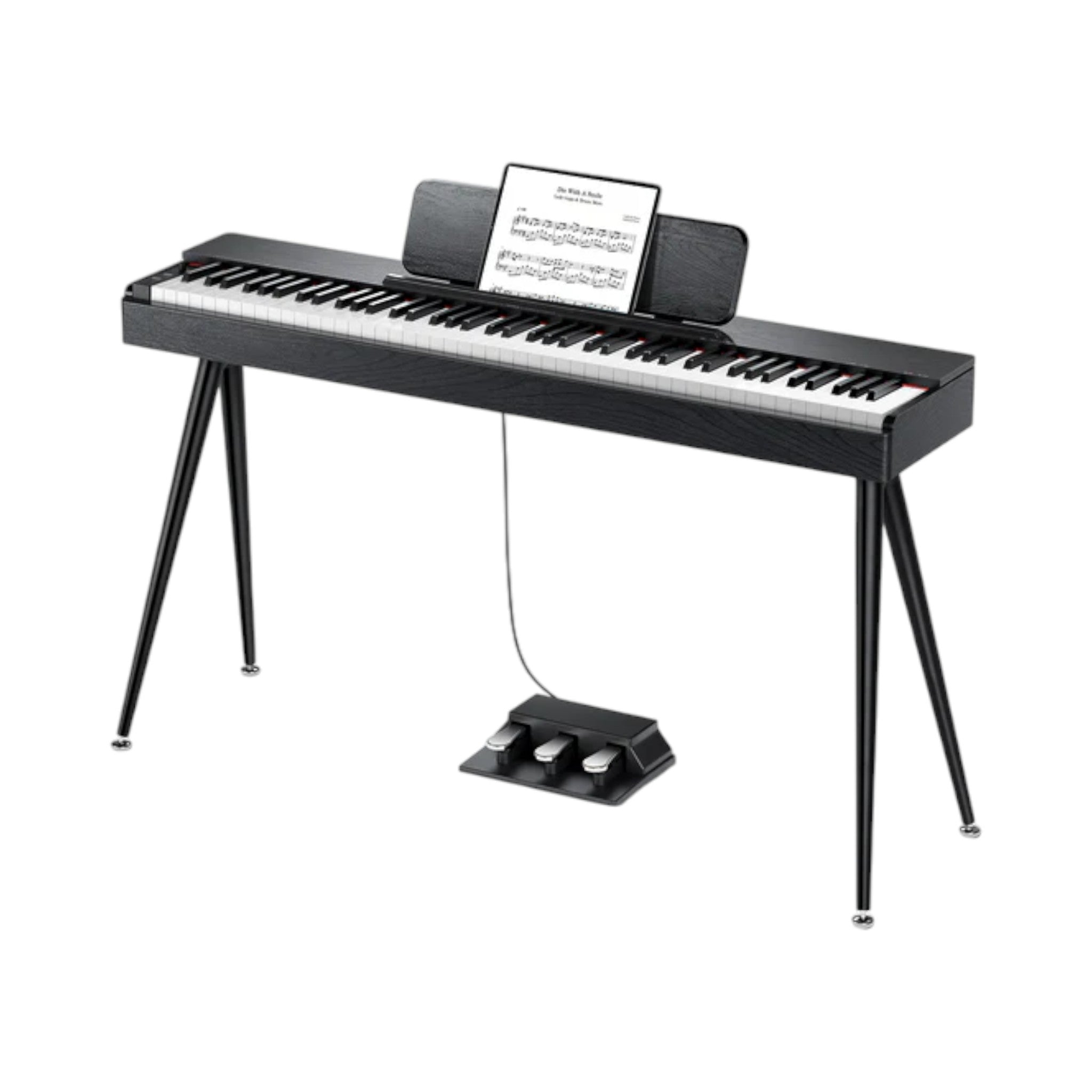 Piano Digital Donner Ec6971 S100 Bk 88 Teclas Negro