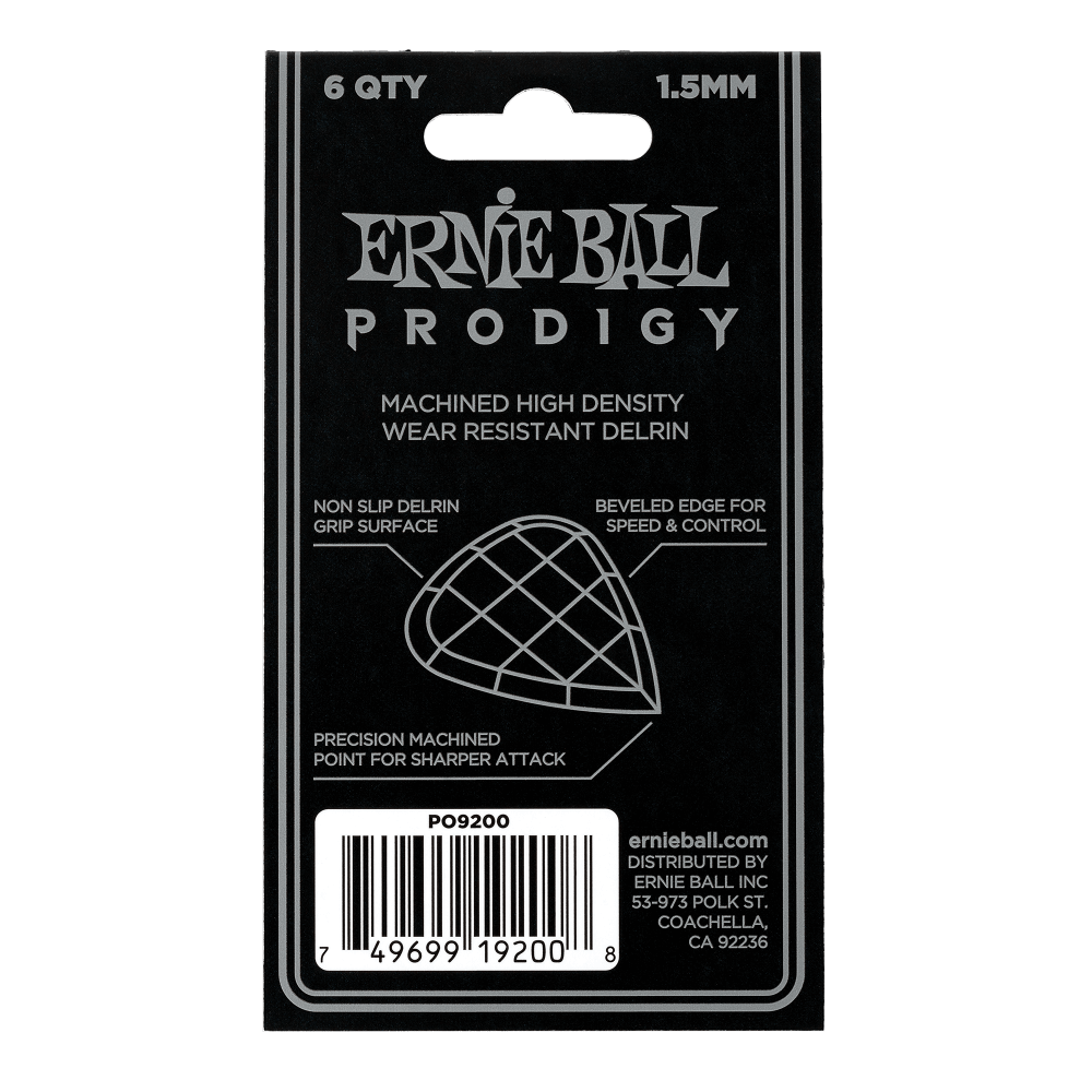 Pajuela Ernie Ball Mini P09200 X6 Negro