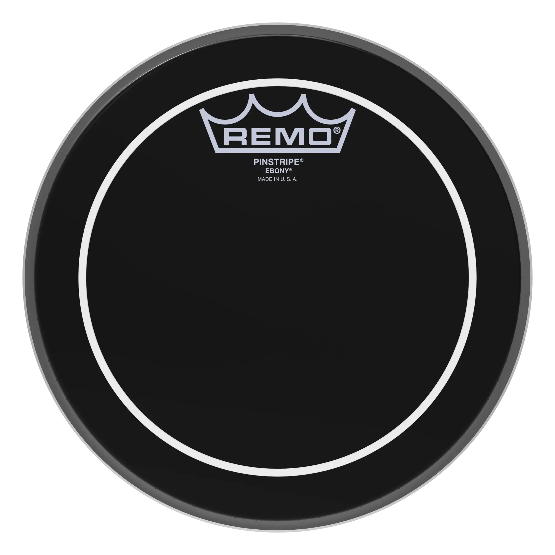 Parche Remo Pinstripe De 8 Gota Aceite Negro Es-0608-ps